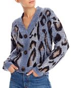 Aqua Animal Print Cardigan Sweater - 100% Exclusive