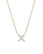 Kc Designs 14k Yellow Gold Diamond X Pendant Necklace, 17