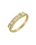 Amrapali Jewels Diamond Diya Five Square Ring In 18k Yellow Gold, 0.62 Ct. T.w.