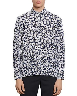 Sandro Slim-fit Floral Casual Shirt