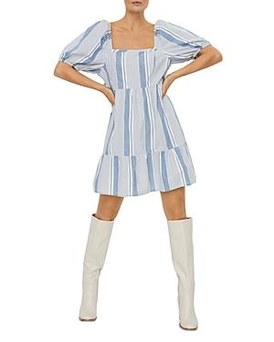 Vero Moda Makela Cotton Chambray Mini Dress