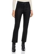 Dl1961 Patti Straight High Rise Jeans In Black Coat