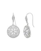 Jankuo Crystal Flower Drop Earrings - Compare At $58