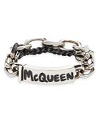 Alexander Mcqueen Graffiti Chain Bracelet
