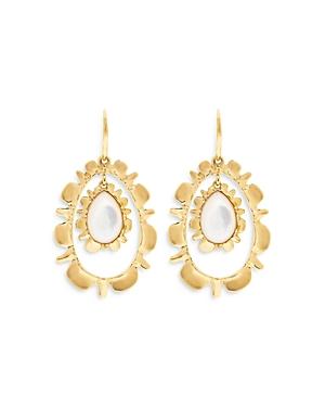 Capucine De Wulf Bliss Black Onyx Ruffle Drop Earrings