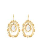 Capucine De Wulf Bliss Black Onyx Ruffle Drop Earrings