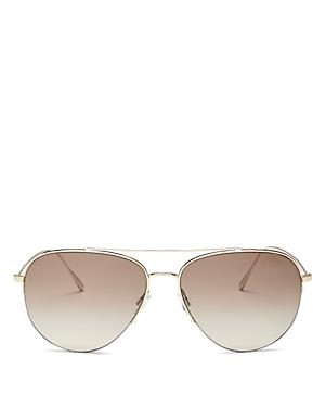 Oliver Peoples Men's Brow Bar Aviator Sunglasses, 60mm
