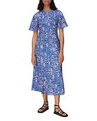 Whistles Lively Animal Print Midi Dress