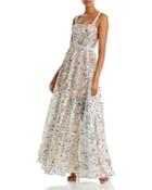 Bronx And Banco Midnight Metallic Sequin Gown