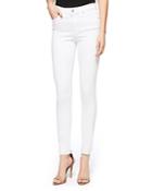 Sanctuary Robbie Released Cuff Skinny Jeans In White