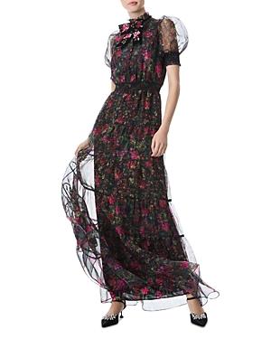 Alice And Olivia Coletta Floral Tulle Gown