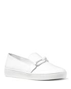 Michael Kors Collection Lennox Leather Slip On Sneakers