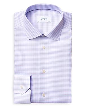 Eton Purple & Blue High Performance Check Dress Shirt