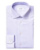 Eton Purple & Blue High Performance Check Dress Shirt
