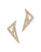 Dana Rebecca Designs 14k Yellow Gold Aria Selene Geometric Earrings With Diamonds