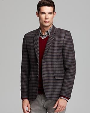 Vince Soft Wool Check Blazer
