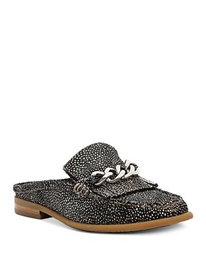 Donald Pliner Women's Mika Calf Hair Fringe Loafer Mules