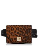 Aqua Medium Leopard-print Belt Bag - 100% Exclusive