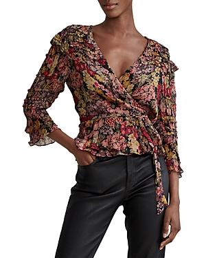 Polo Ralph Lauren Ruffle Trim Wrap Blouse