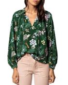 Zadig & Voltaire Theresa Floral-printed Silk Tunic