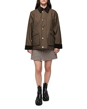 Maje Gasseli Waxed Hunting Coat