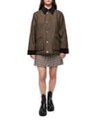 Maje Gasseli Waxed Hunting Coat