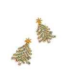 Baublebar Multi Crystal Christmas Tree Drop Earrings