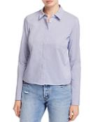 Dylan Gray Cropped Stripe Bell Sleeve Shirt - 100% Exclusive