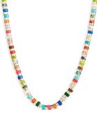 Kenneth Jay Lane Rainbow Stone Strand Necklace, 18