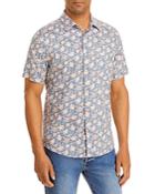 Faherty Breeze Floral Print Relaxed Fit Button Down Shirt