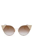 Fendi Mirrored Cat Eye Sunglasses, 57mm