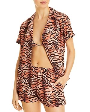 Peixoto Nora Printed Shirt Cover Up