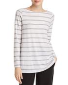 Eileen Fisher Petites Striped Boatneck Top