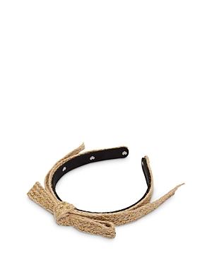 Lele Sadoughi Embellished Linen Headband