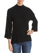 Three Dots Mock-neck High/low Sweater