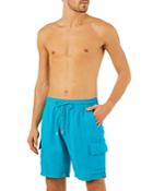 Vilebrequin Linen Solid Classic Fit Cargo Swim Trunks