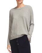 Whistles Cashmere Ribbed-trim Sweater
