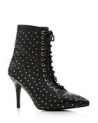 Archive Women's Delancey Leather Studded Lace Up Booties