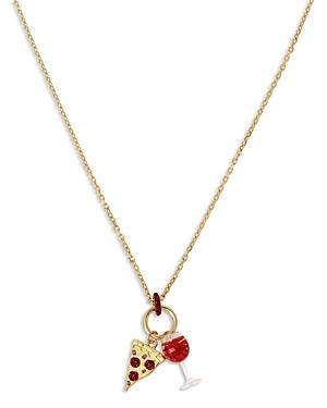 Kurt Geiger London Pizza Party Long Pendant Necklace, 36