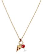 Kurt Geiger London Pizza Party Long Pendant Necklace, 36