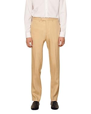 Sandro Formal Linen Classic Fit Suit Pants