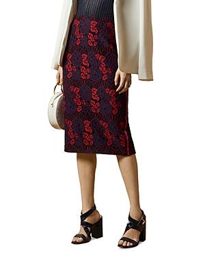 Ted Baker Zinniaa Floral Lace Pencil Skirt