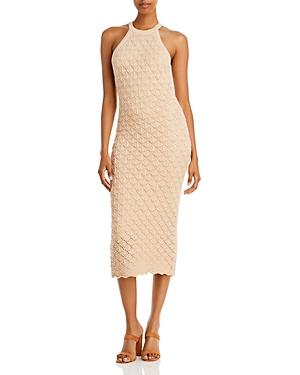 Alice And Olivia Lulu Fitted Halter Dress