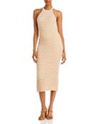 Alice And Olivia Lulu Fitted Halter Dress