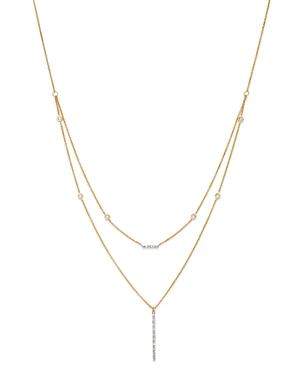 Moon & Meadow Diamond Bar Station Layered Necklace In 14k Yellow Gold, 0.21 Ct. T.w. - 100% Exclusive