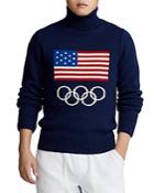 Polo Ralph Lauren Team Usa Wool Intarsia Knit Regular Fit Turtleneck Sweater