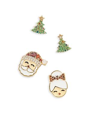 Baublebar Multi Stone North Pole Stud Earrings, Set Of 2