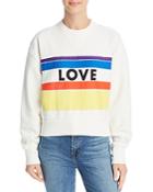 Rebecca Minkoff Ebony Love Stripe Sweatshirt