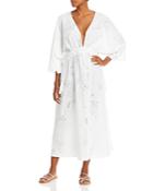 Solid & Striped Eyelet Kaftan Dress Swim Cover-up
