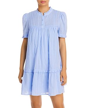 Aqua Puff Sleeve Trapeze Dress - 100% Exclusive